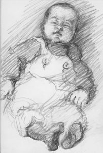 Grafit-Zeichung, Russelot Hofstetten, Kinzigtal