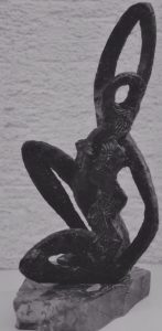 MAE PAESOP, DIE REISGÖTTIN. Wachsmodell für das Brunnenprojekt Klosterplatz in Hausach. Die Reis- und Wassergöttin ist in Thailand und im ganzen Südostasien eine der meist verehrten Gottheiten. Sie wird mit fließenden Haaren, welche sich ins Wasser verwandeln, dargestellt