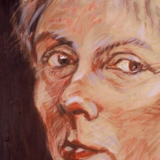 Selbstportrait Martine Heise-Rousselot, französisch-deutsche Künstlerin, Malerei, Skulpturen, Zeichnungen, Tangram, Passages
